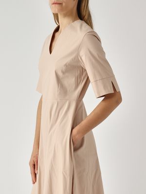 5. Abito donna in misto cotone Cipria