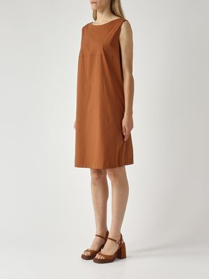 3. Women's cotton blend dress Cinnamon