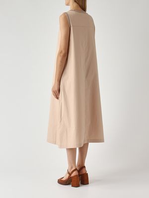 4. Abito donna in misto cotone Cipria