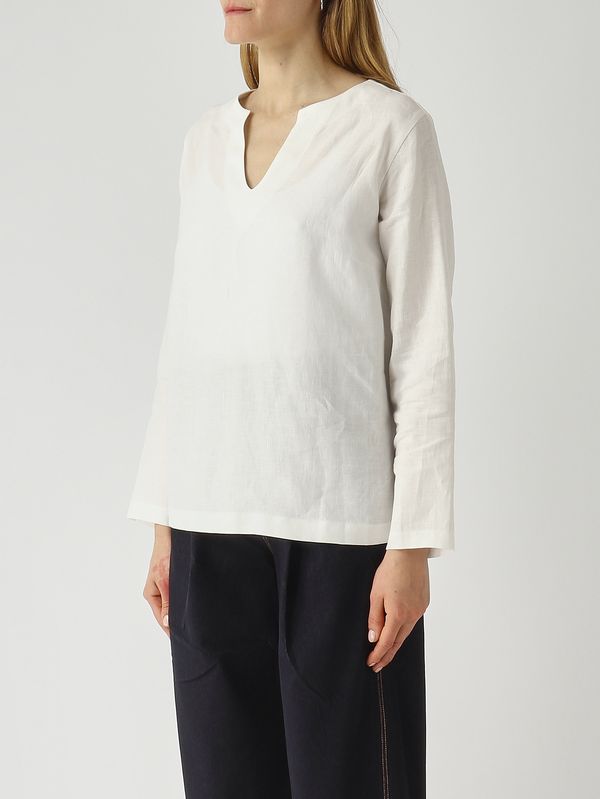3. Women's linen blouse Optical White Gran Sasso 6123250000