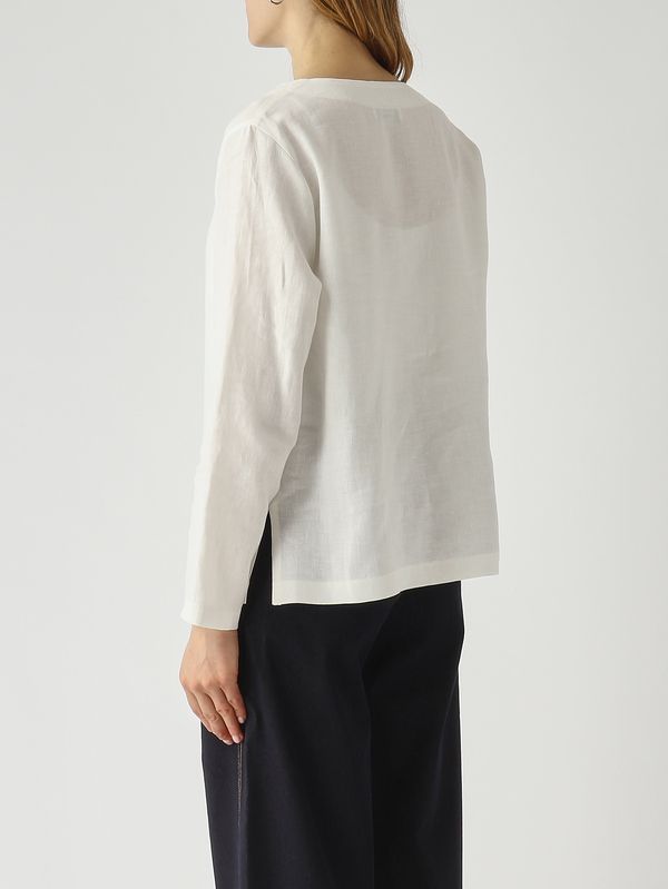 4. Women's linen blouse Optical White Gran Sasso 6123250000