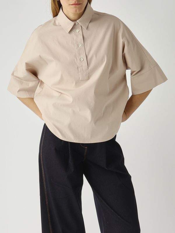 5. Damen-Poloshirt aus Baumwollmischung Puder Gran Sasso 6121054300