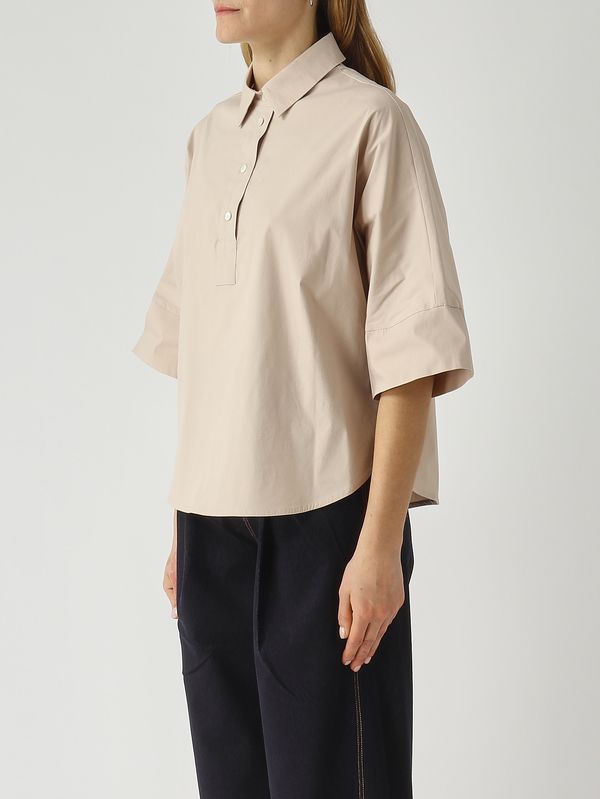 3. Damen-Poloshirt aus Baumwollmischung Puder Gran Sasso 6121054300