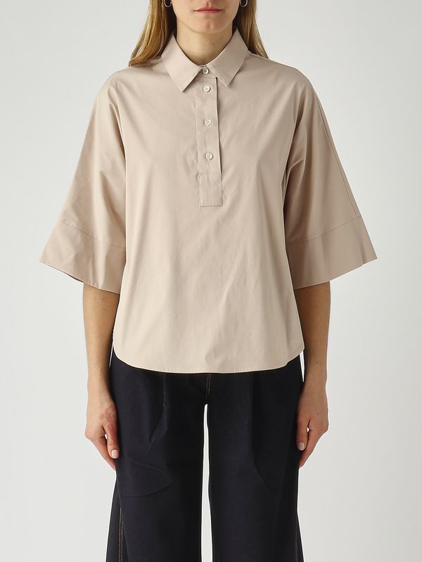 1. Damen-Poloshirt aus Baumwollmischung Puder Gran Sasso 6121054300