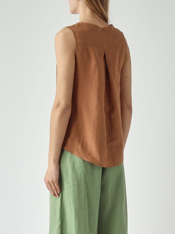 4. Blusa donna in lino Cannella Gran Sasso 2123150000
