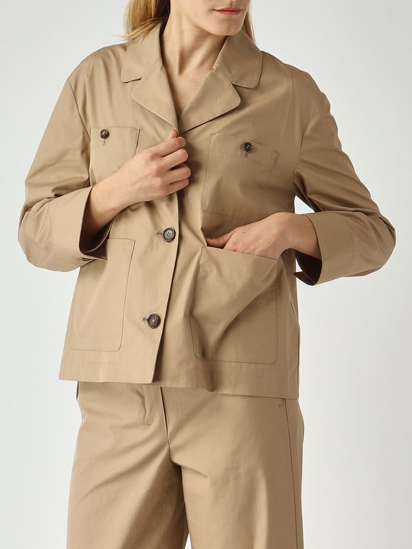 5. Camicia donna Renata in cotone Cammello S Max Mara 2616111073600