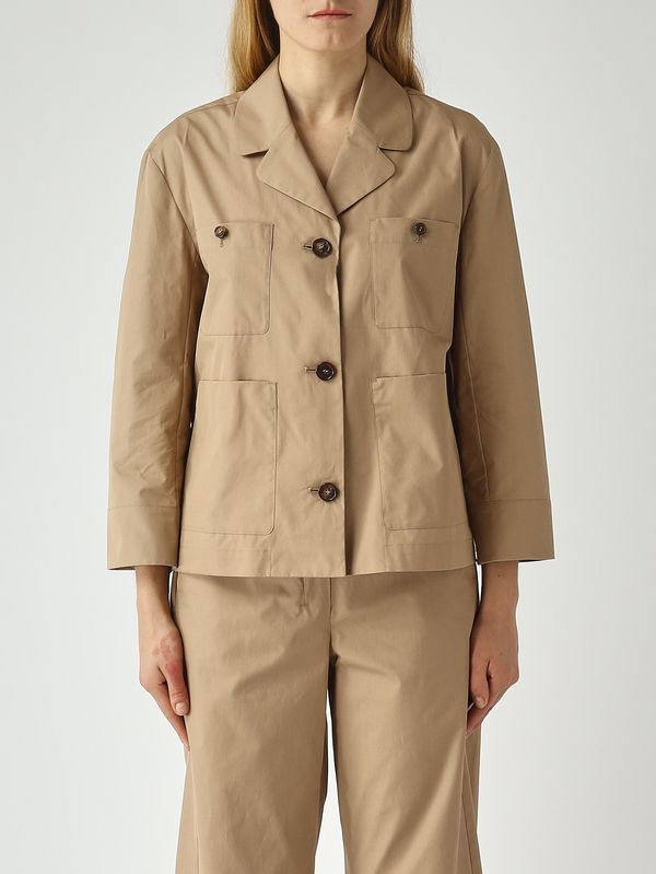 1. Camicia donna Renata in cotone Cammello S Max Mara 2616111073600