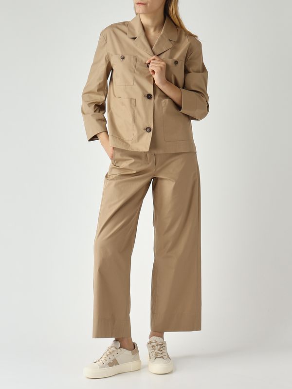 2. Camicia donna Renata in cotone Cammello S Max Mara 2616111073600