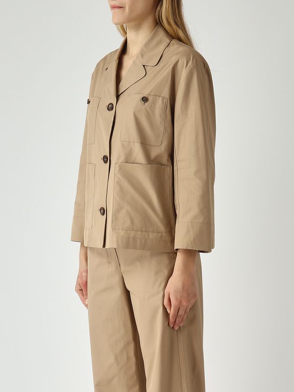 3. Camicia donna Renata in cotone Cammello S Max Mara 2616111073600