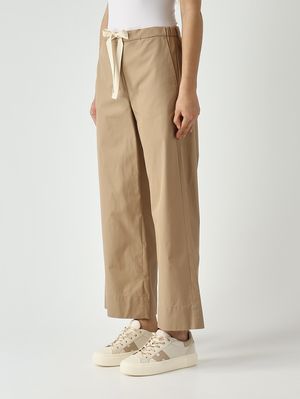 3. Pantalón de mujer color plata de algodón Camello