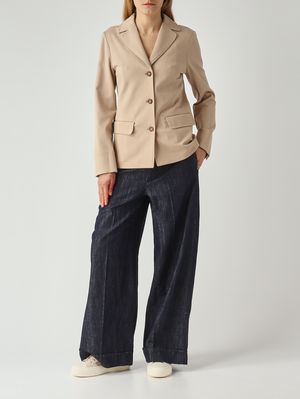 2. Jean femme Melodia en coton et lin Denim Foncé