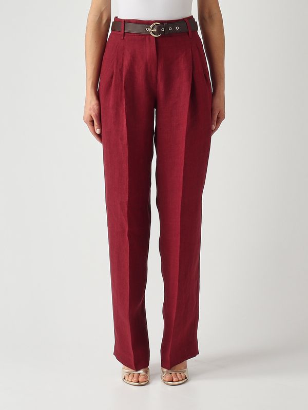 Pantalón de mujer Sumero de lino Rubí Max Mara Studio