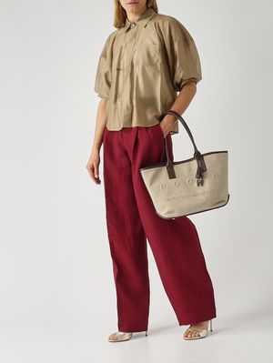 2. Damenhose Sumero aus Leinen Rubin
