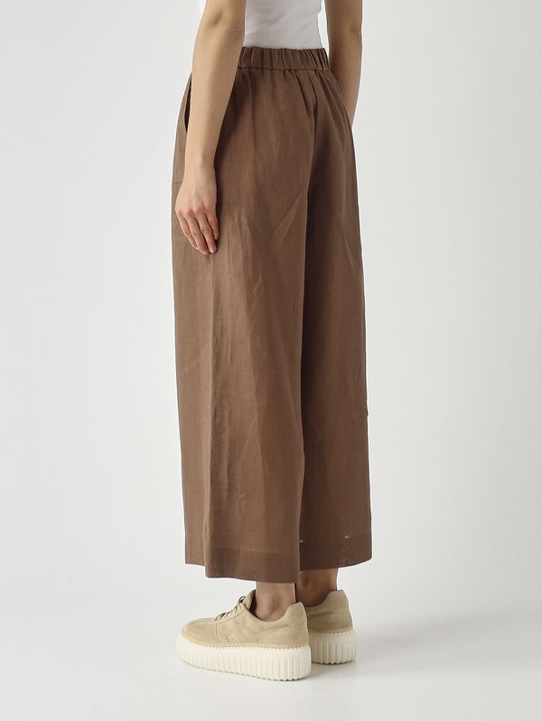 4. Damenhose Canneti aus Leinen Tabak MM Max Mara 2616131028600