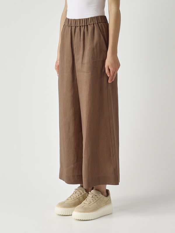 3. Damenhose Canneti aus Leinen Tabak MM Max Mara 2616131028600