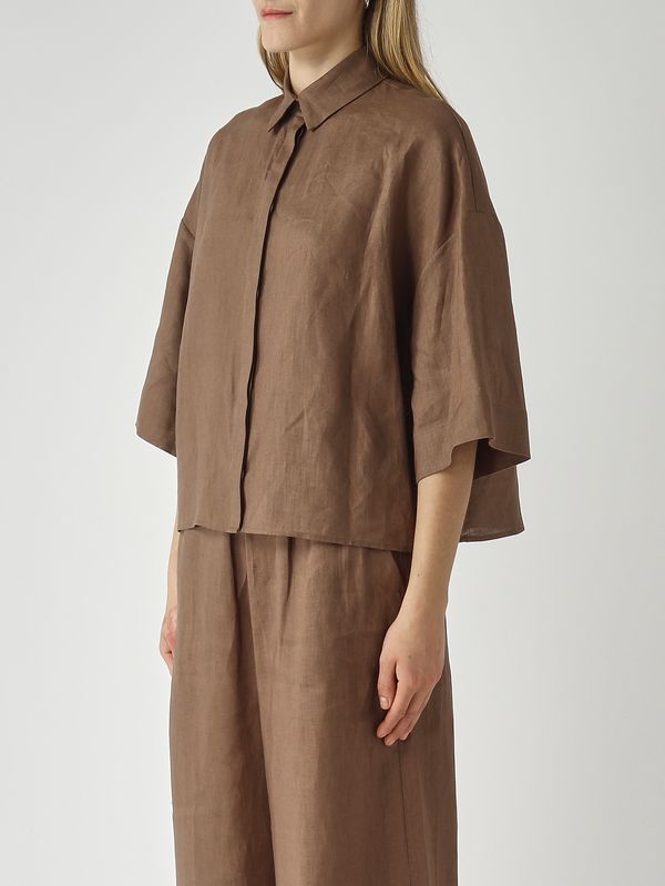 3. Chemise femme Rito en lin Tabac MM Max Mara 2616111038600