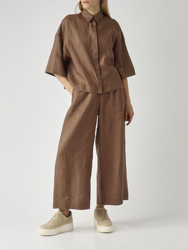 2. Chemise femme Rito en lin Tabac MM Max Mara 2616111038600