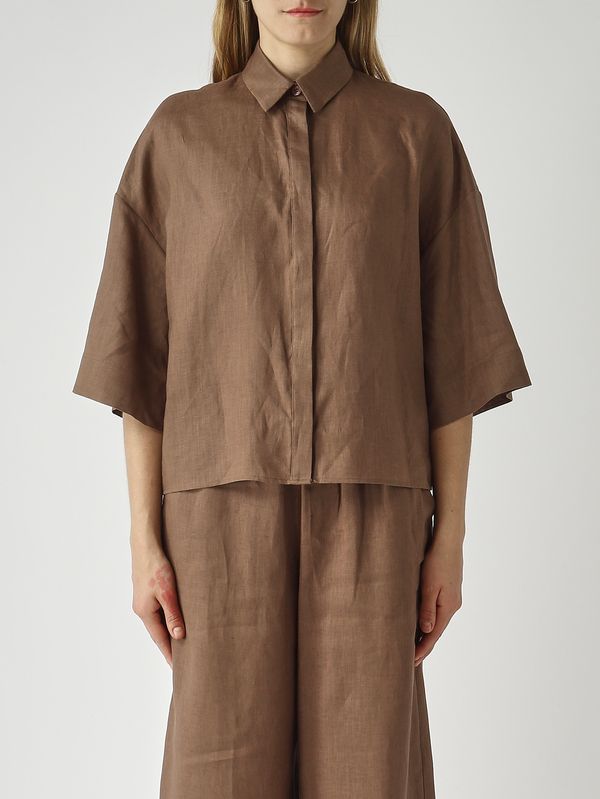 Camicia donna Rito in lino Tabacco MM Max Mara