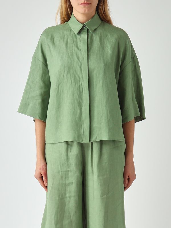 1. Chemise femme Rito en lin Sauge MM Max Mara 2616111038600