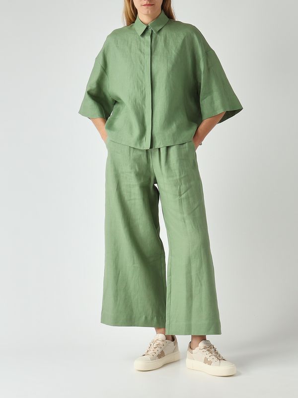 2. Chemise femme Rito en lin Sauge MM Max Mara 2616111038600