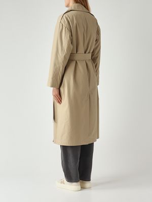 4. Trench donna Tcharme in cotone Cammello