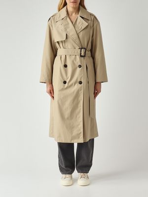 1. Trench donna Tcharme in cotone Cammello