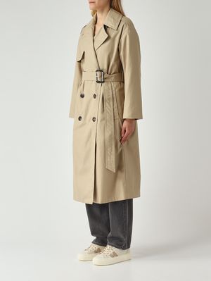 3. Trench donna Tcharme in cotone Cammello