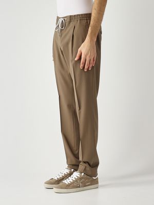 2. Men's Soft trousers in deluxe superlight stretch wool Persimmon