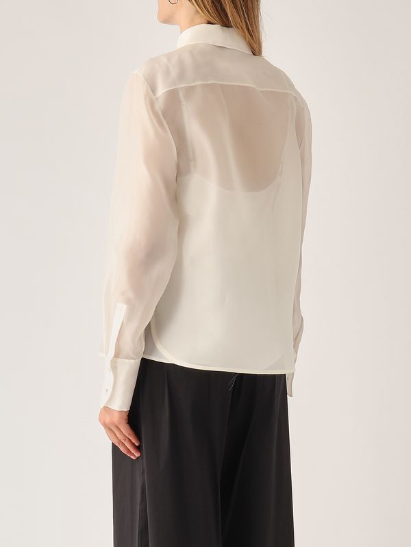 4. Damenbluse Eagi aus Seide Elfenbein Max Mara Studio 2616261013600