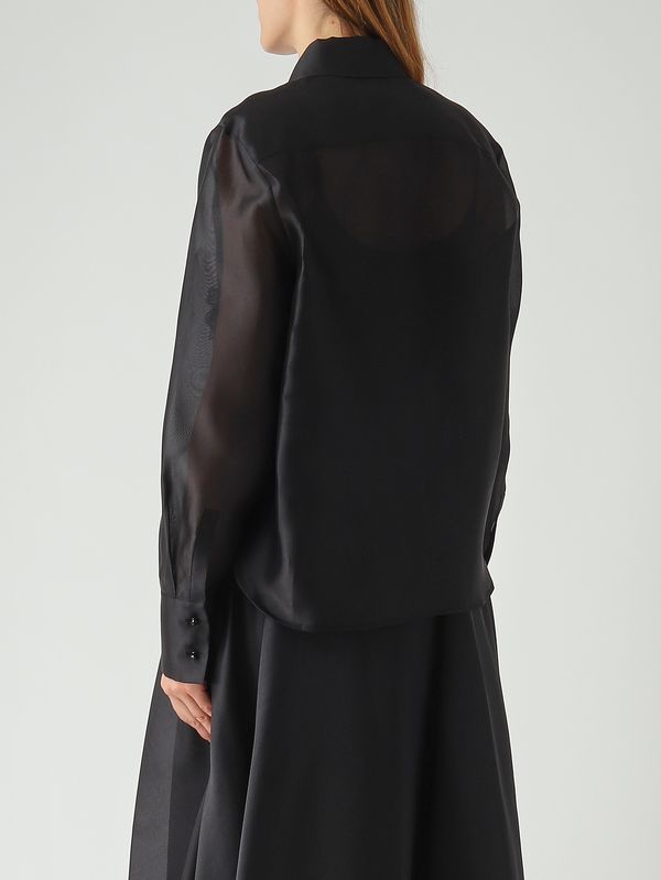 4. Damenbluse Eagi aus Seide Schwarz Max Mara Studio 2616261013600