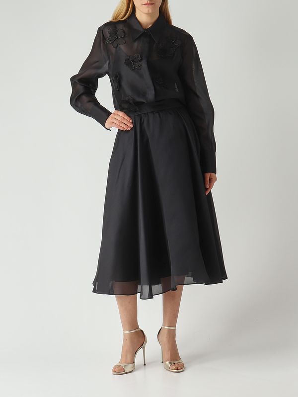 2. Damenbluse Eagi aus Seide Schwarz Max Mara Studio 2616261013600