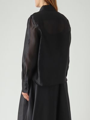 4. Damenbluse Eagi aus Seide Schwarz