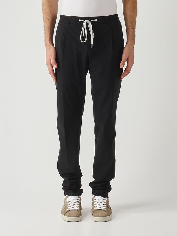 1. Men's Soft trousers in organic stretch technical fabric Black PT Torino cotscnza0cl1cv16