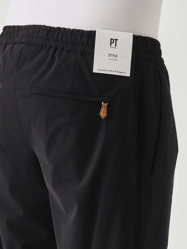 4. Men's Soft trousers in organic stretch technical fabric Black PT Torino cotscnza0cl1cv16
