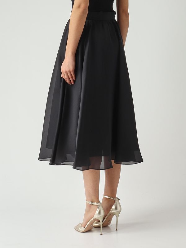 4. Gonna donna Ecalle in seta Nero Max Mara Studio 2616101023600