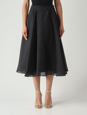 1. Gonna donna Ecalle in seta Nero