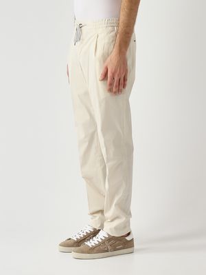 2. Men's Soft trousers in techno poplin superlight stretch Butter