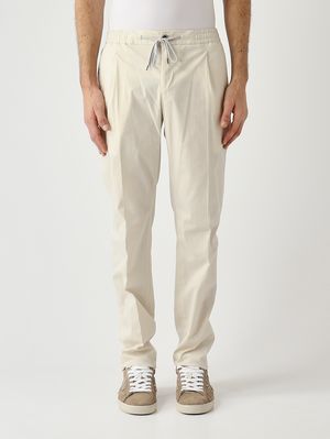 1. Men's Soft trousers in techno poplin superlight stretch Butter