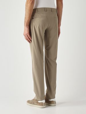 3. Herrenhose Epsilon aus technischem, organischem Stretchgewebe Beige