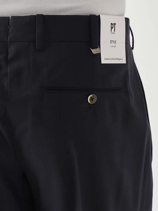 5. Herrenhose Union aus superleichter Deluxe-Wolle Marineblau PT Torino cozsufza0cl1zi56