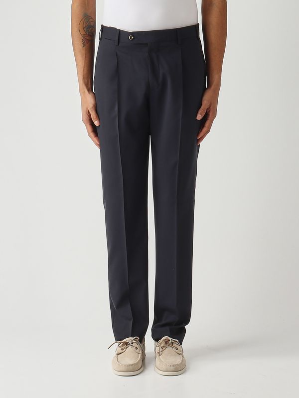 Pantalone uomo Union in lana deluxe superlight Blue Navy PT Torino
