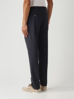 4. Herrenhose Union aus superleichter Deluxe-Wolle Marineblau