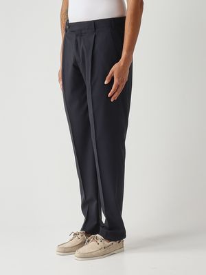 3. Herrenhose Union aus superleichter Deluxe-Wolle Marineblau
