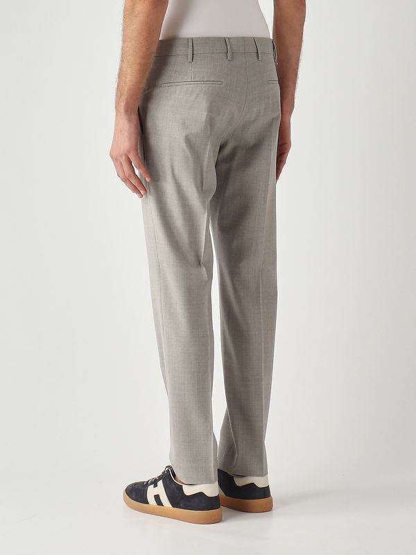 3. Men's Dieci trousers in tropical wavy b-stretch wool Light Gray PT Torino coafx0z00fwdma27