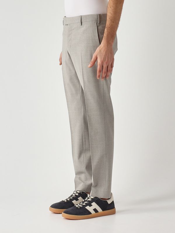 2. Men's Dieci trousers in tropical wavy b-stretch wool Light Gray PT Torino coafx0z00fwdma27