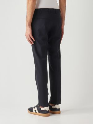 3. Pantalon homme Dieci en laine tropicale ondulée b-stretch Bleu marine