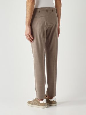 3. Men's Dieci trousers in tropical wavy b-stretch wool Mole