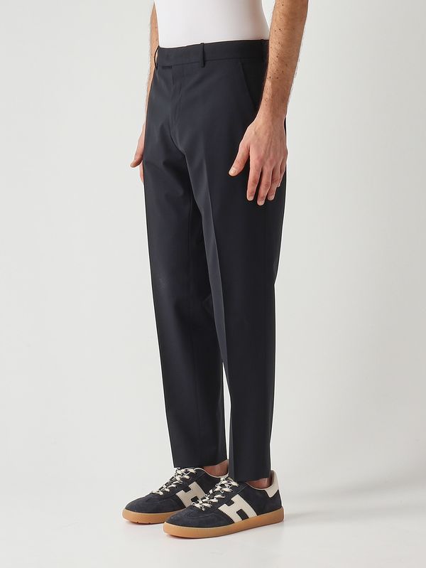 2. Herrenhose Rebel aus gewellter Tropenwolle mit Bi-Stretch Marineblau PT Torino corfz1z00fwdma27