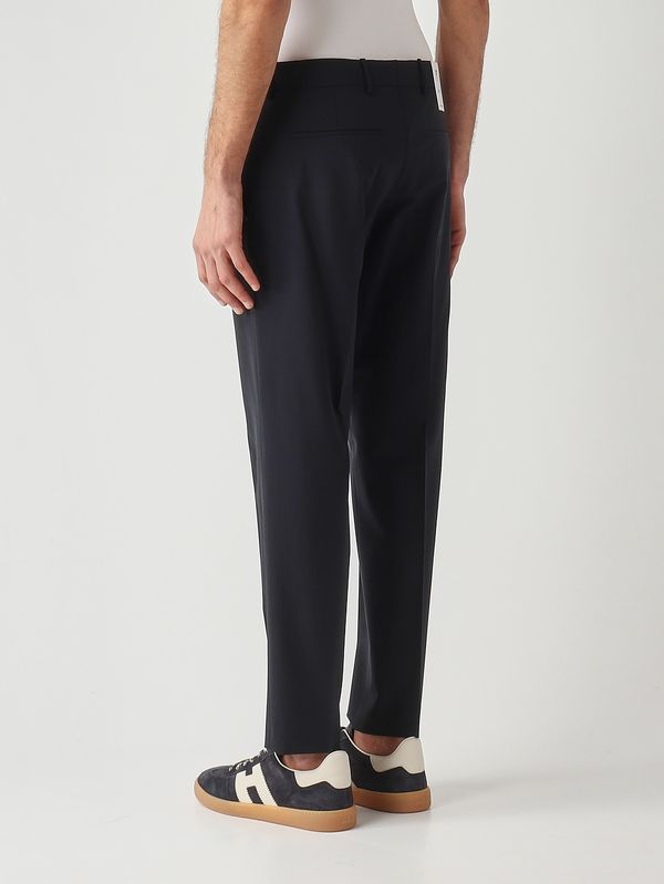 3. Herrenhose Rebel aus gewellter Tropenwolle mit Bi-Stretch Marineblau PT Torino corfz1z00fwdma27