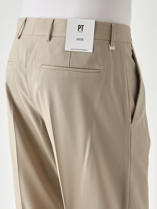 4. Herrenhose Rebel aus gewellter Tropenwolle mit Bi-Stretch Turteltaube PT Torino corfz1z00fwdma27